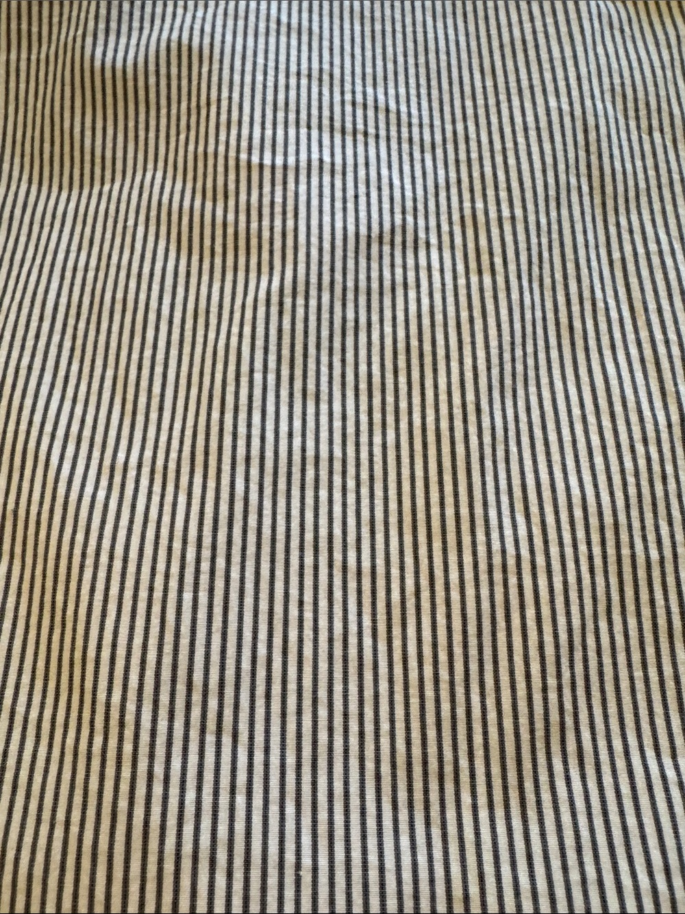 Banana Republic Women's Blue and White Striped Button-Down with Ruffle Bib - Picture 5 of 5
